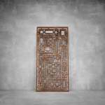 Laser Cut Screen - Design 040 - 1040 X 535 X 20 Rusted Steel Indoor