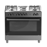 Totai 03 T900GE – 4 Burner + 2 Electric Plates With Electric Oven 90CM Silver