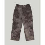 Cargo Pants In Stone With Black Crush Dye - L