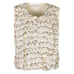 People Print Bubble Top - Cream Free