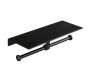 Aluminium Double Side Toilet Paper Rolling Holder With Mobile Shelf