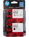 HP 652 Original Ink Cartridge Blister Pack Black And Tri-colour