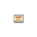 Classic Loved Enamel Angel Wings Link