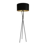 Winx Tripod Floor Lamp Charcoal Black - Black