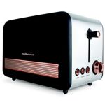 Mellerware Toaster 2 Slice Stainless Steel Black 6 Heat Settings 850W Rose Gold