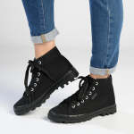 Madison Sofia Hi-too Sneaker - Black Mono - 8