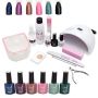 High Quality 19-PIECE Glam Gel Nail Starter Kit - New York