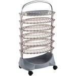 Nail Polish & Manicure Trolley 6 Shelves For 132 Bottles Empty