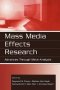 Mass Media Effects Research - Advances Through Meta-analysis   Paperback New