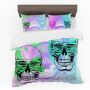 Candy Skulls Duvet Cover Set Queen