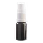 10ML Black Glass Aromatherapy Bottle With Spritzer - White 18 410