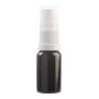 10ML Black Glass Aromatherapy Bottle With Spritzer - White 18/410