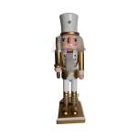 ARD100200-1 Nutcracker 25CM Gold - With Sword And Hat With Dot