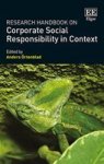 Research Handbook On Corporate Social Responsibility In Context Hardcover