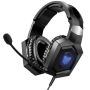 K8 3.5MM Gaming Headphones With MIC & Rgb LED Lights Black