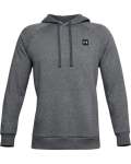Men's Ua Rival Fleece Hoodie - Pitch Gray Light HEATHER-012 Md