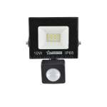 Bright Starts Bright Star 10 Watt LED Floodlight With Motion Sensor 6000K 500 Lumens - FL074 Black