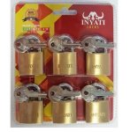 Padlock 32MM Iron 6PC Key Alike