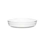 2LT Glass Oval Baking Tray Clear