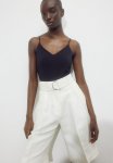 V-neck Strappy Body - Black