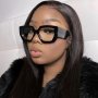 Mod Jelly Color Block Frame Clear Lens Glasses Computer Glasses Fashion Spectacles For Women
