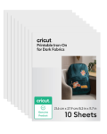 Printable Iron-on Dark Fabrics A4 10