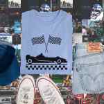 F1 Car And Flags T-Shirt