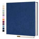 Vienrose Photo Album Self Adhesive 4X6 5X7 3X5 8X10 10X12 Scrapbook Album Diy Scrap Book With A Metallic Pen 13"X12.6" 60 Pages