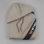 Stedi Hoodie Sleeve Jumper Tan For