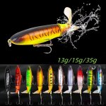 1PC 13 15 35G Topwater Fishing Lure Bionic Hard Bait With Treble Hook Pencil Lure Outdoor Fishing Tackle