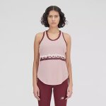 New Balance Woman's Accelerate Tank Print - Pink Moon - XL