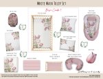 Cot Duvet Bedding White Wash Tulip Set