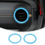 Linskip For 2024-2025 Jeep Wrangler Jl 4XE & Gladiator Jt Dashboard Air Vent Rings Air Vent Covers Compatible With Sport Rubicon