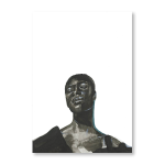 Nandi White Art Print - A2