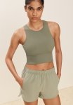 Drymove Medium Support Sports Bra - Khaki Green