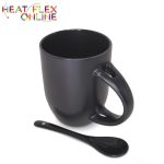 Sublimation Magic Mug Matt Black With Spoon