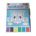 4AKID Water Colour-in Headband Craft Kit - Dinosaur
