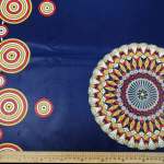 Wax Printed Piece Tribal Navy: 480CMX112CM