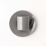Maxim Espresso Cup & Saucer 4PCE In Gift Box Choose From 3 Colours - Dark Grey
