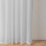 Sicily Taped Unlined Curtain Silver - Longer Length 270CM W X 250CM L