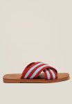 Cotton On Bella Crossover Slide - Red blue Crochet