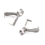 201 Stainless Steel Pinch Bails Ice Pick Pinch Bails For Pendant Making 8.5 3.5MM 10PCS
