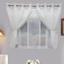 Matoc Designs Curtain - Caf Double Layer - Mystic Voile - White - Eyelet - 300CM W X 123CM H