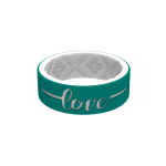 Eternal Love Silicone Rings - Seagreen white 12