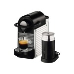 Nespresso Pixie Automatic Espresso Machine With Aeroccino Milk Frother - Electric Titanium