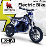 Mini-pulse 800W 36V Electric Off-road Dirt Bike - Blue 4-12 Years