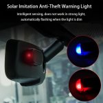 Solar-powered LED Flashing Warning Lights - Durable Abs Resin Perfect For Car Interior Accessories