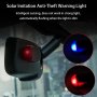 Solar-Powered LED Flashing Warning Lights - Durable ABS Resin Perfect For Car Interior Accessories