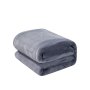 1pc Plain Flannel Blanket Soft Warm Throw Blanket Nap Blanket For Couch Sofa Office Bed Camping Travel Multi-purpose Gift Blanket For All Season