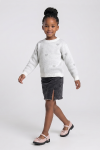 Knitted Pullover - 9 - 10 Years Grey - White